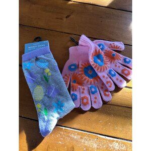 Easter Themed Socks & Gloves Set For Kids